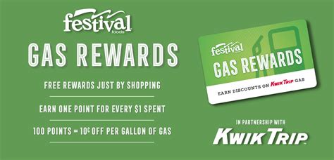 The next time you visit your Festival Foods store, please bring your receipt and gas rewards card with you and stop by the guest services area. One of our associates will be able to assist with adding the points to your card. 
